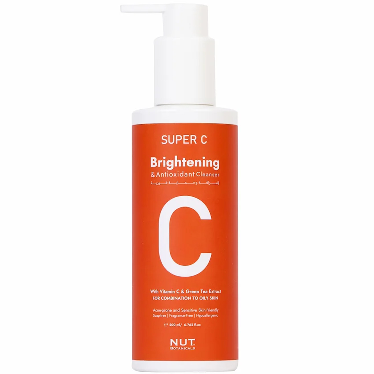 Nut Super C Brightening Antioxidant Cleanser 200 ml