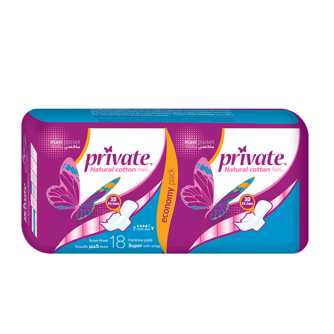 Private Maxi Pocket Super with Wings 18pcs