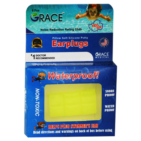 Grace Silicone Ear Plugs Kids For 6 pieces