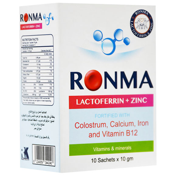 Ronma Vanilla Flavour 10gm/Sachet 10 Sachets