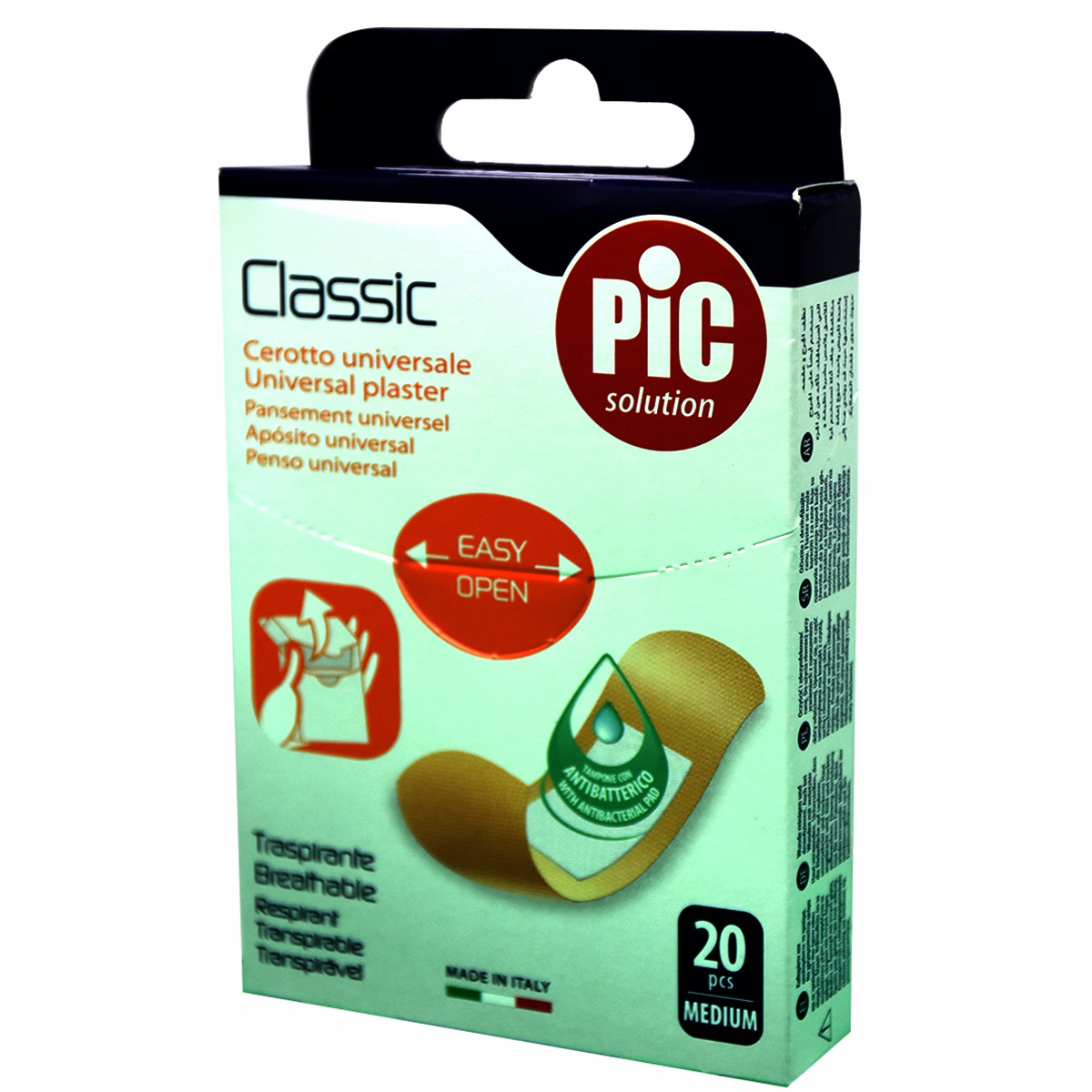 Plaster Pic Classic Med.Anti Bacterial 20pcs