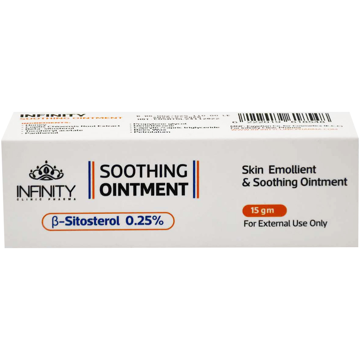Infinity 0.25% Skin Soothing 15gm Ointment