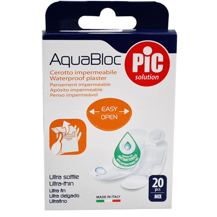 Plaster Pic Aquabloc Mix Anti Bacterial 20pcs