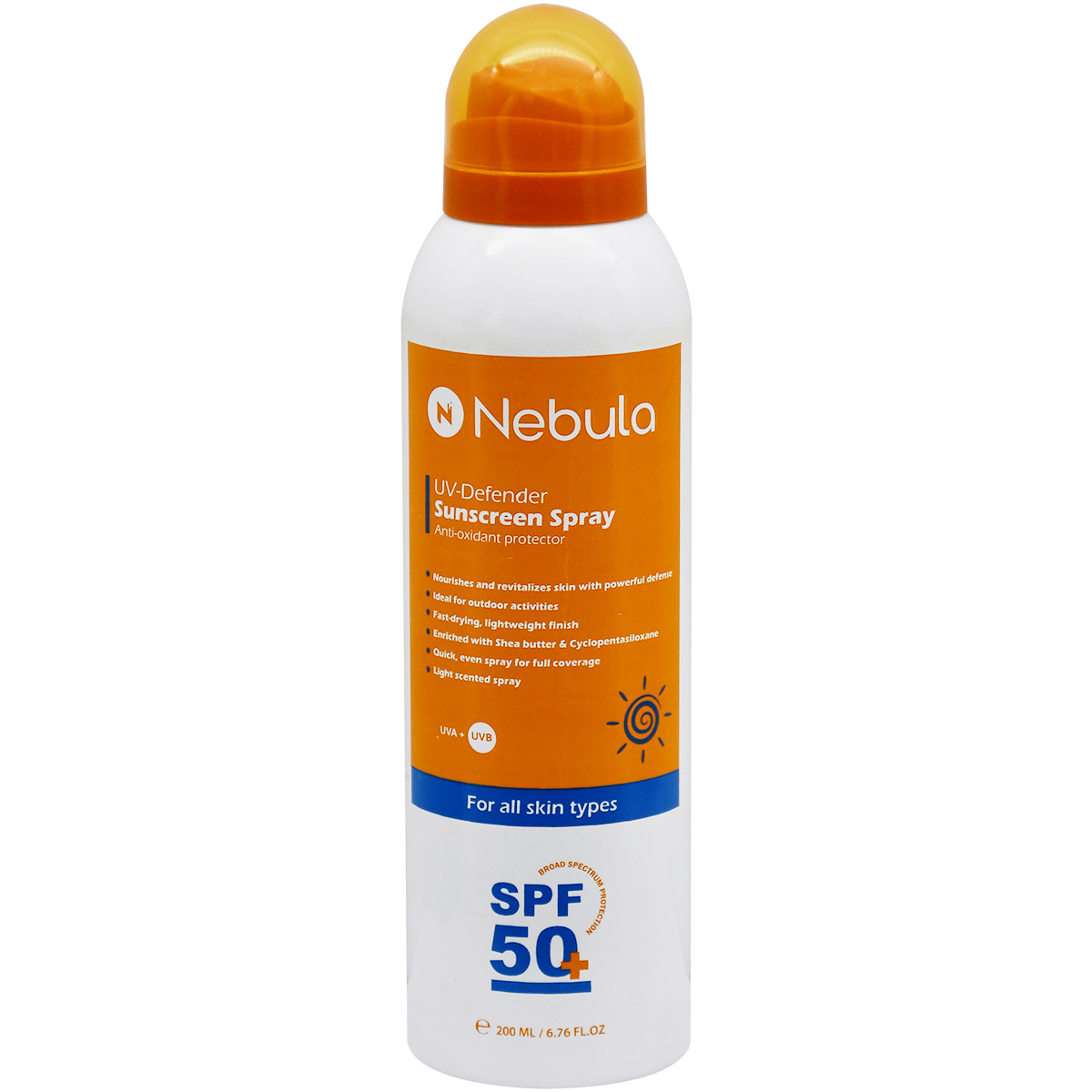 Nebula UV Defender Sunscreen Spray SPF(50+) 200 ml