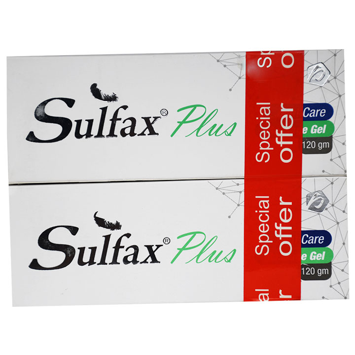Sulfax Plus Massage Gel 120gm 1+1 Free (Offer Pack)