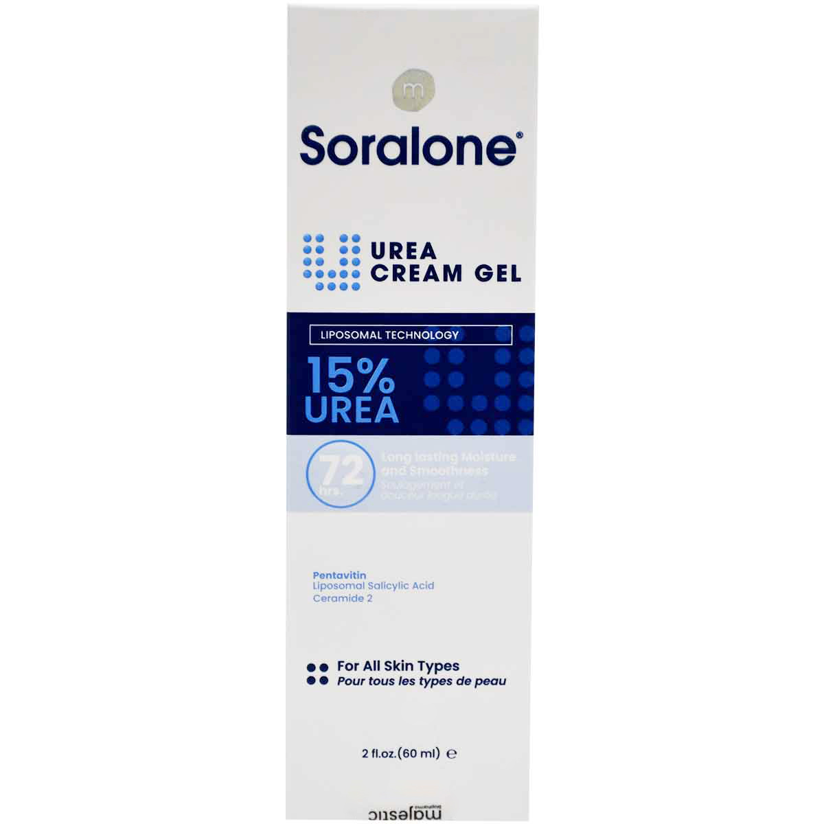Soralone 15% Urea Moisturizing and Smoothing Cream Gel 60 ml