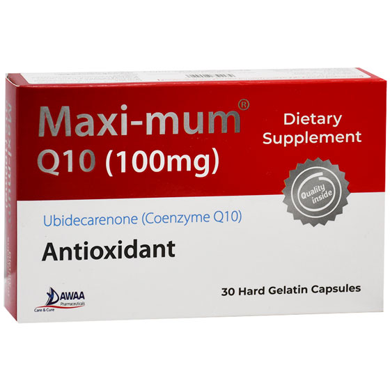 Maxi-Mum Q10 100mg 30 Hard Gelatin Capsules