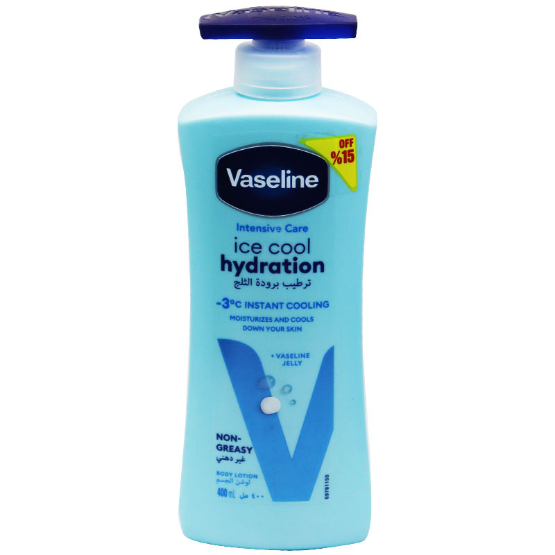 Vaseline Ice Cool Hydration Body Lotion 400ml 15% Off (Offer Pack)
