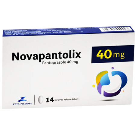 Novapantolix 40mg 14 Delayed Release Tablets