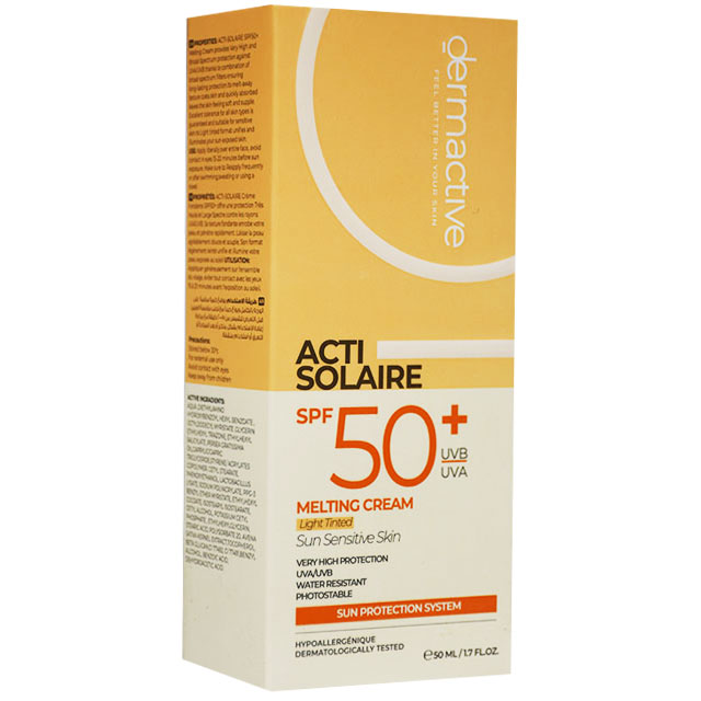 Dermactive Acti Solaire (Spf50+) Melting Cream Light Tined 50ml