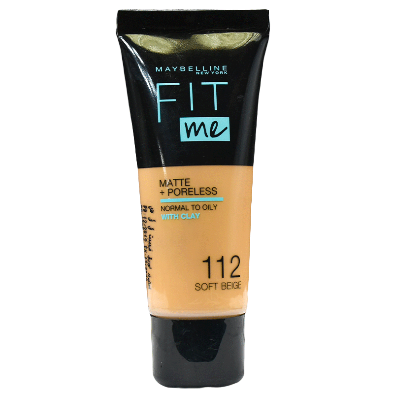 Maybelline Fit Me Matte + Poreless Liquid Foundation /112 Soft Beige