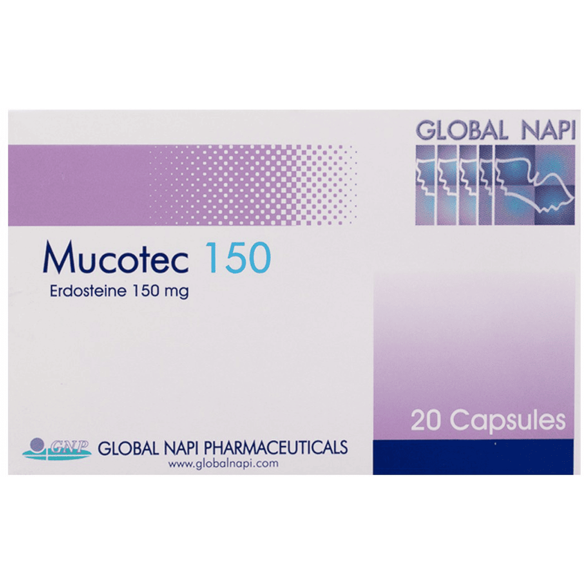 Mucotec 150mg 20 Capsules