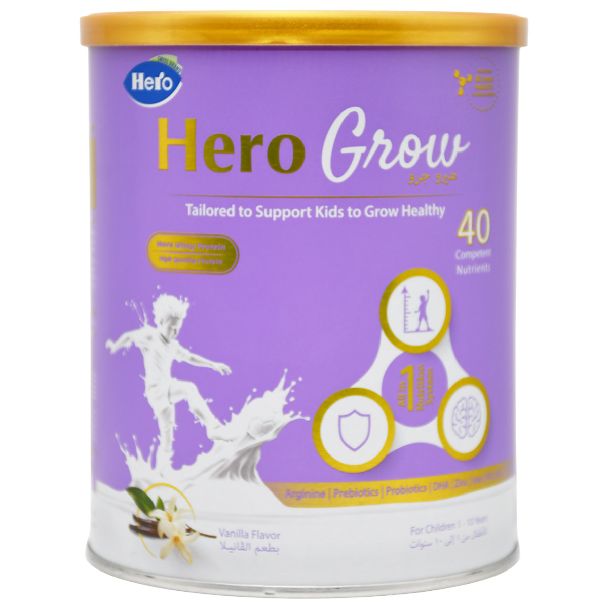 Hero Grow Vanilla Milk Powder 400 gm