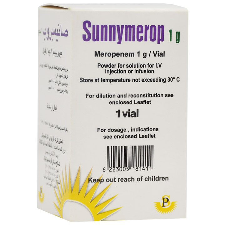 Sunnymerop 1gm Intravenous Infusion 1 Vial