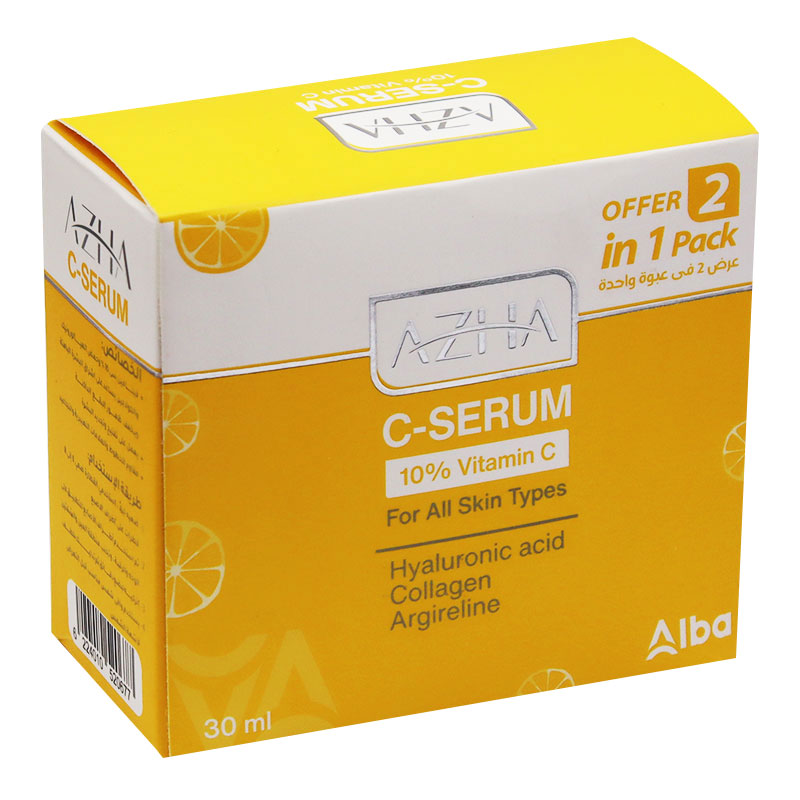 Azha Vitamin C Serum for All Skin 2X30ml (Offer Pack)