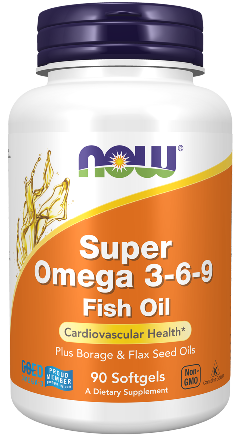 Now Super Omega 3-6-9 Fish Oil 90 Softgels