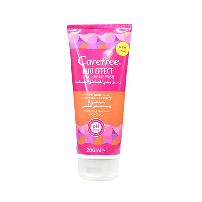 Carefree Duo Effect Intimate Wash Vitamin E 200ml