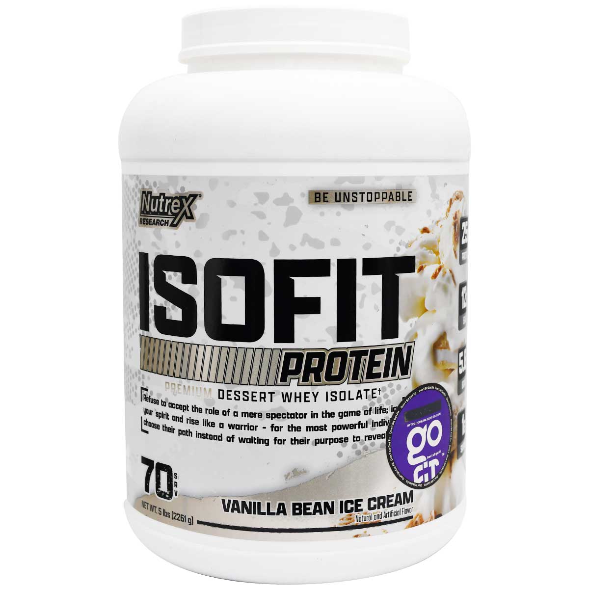 Isofit Whey Protein Isolate Vanilla Ice Cream 2261gm