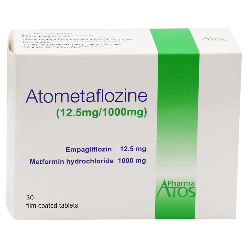 Atometaflozine 12.5mg/1000mg 30 Film Coated Tablets