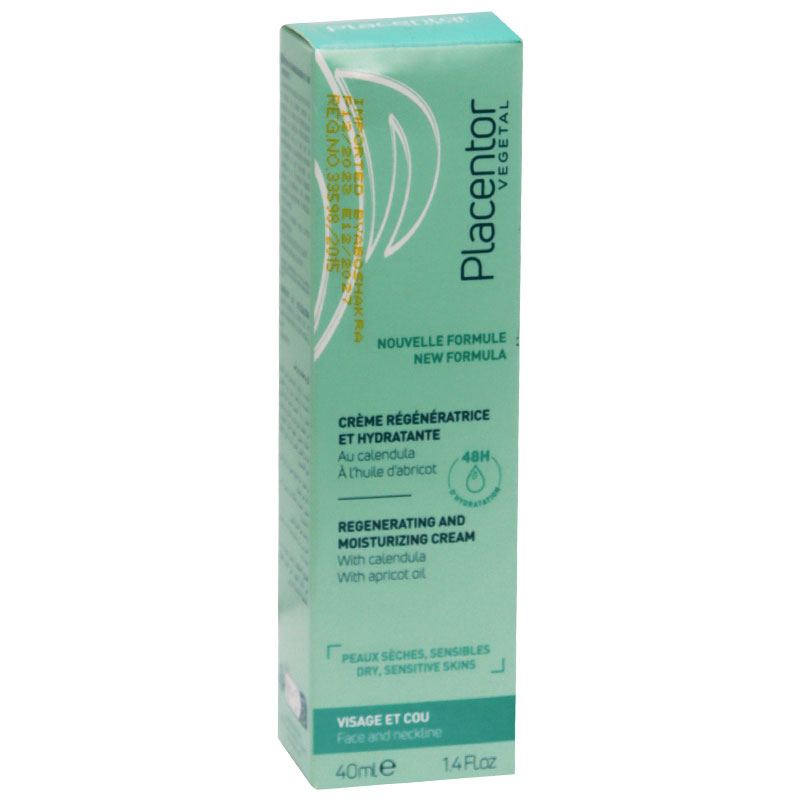 Placentor Regenerating and Moisturizing Cream for Dry Skin 40ml