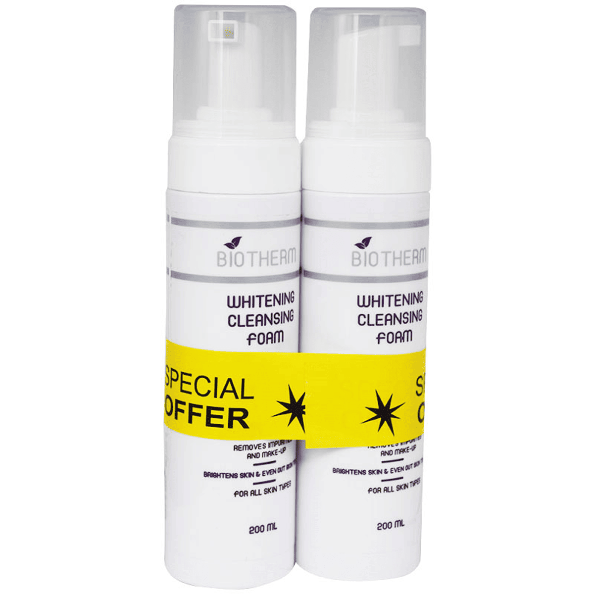 Biotherm Whitening Cleansing Foam 2X200ml (Offer Pack)