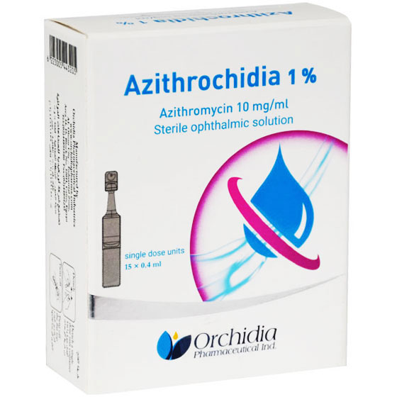 Azithrochidia 1%(0.4ml/Dose) Eye Drop 15 Units