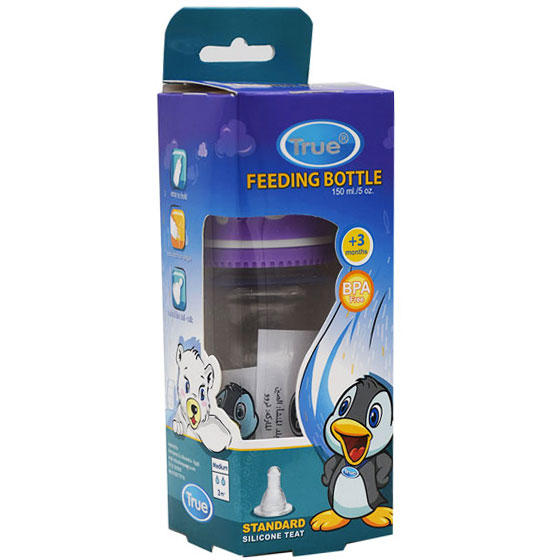 True Feeding Bottle Moderate Flow (3+ Month) 150ml/2022001
