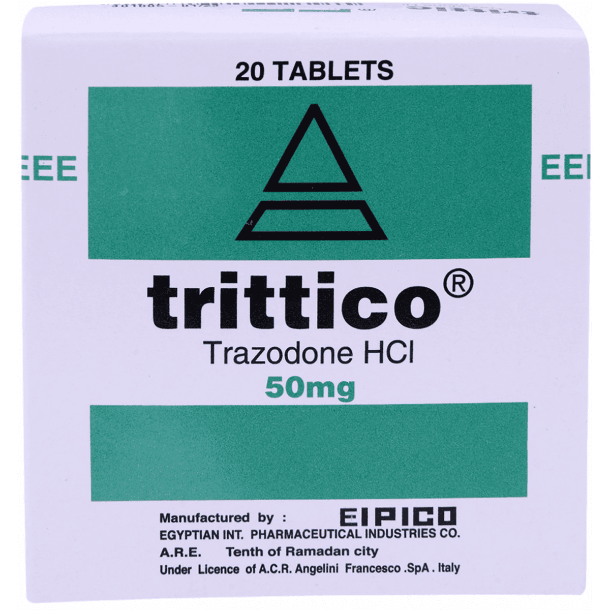 Trittico 50mg 20 Tablets