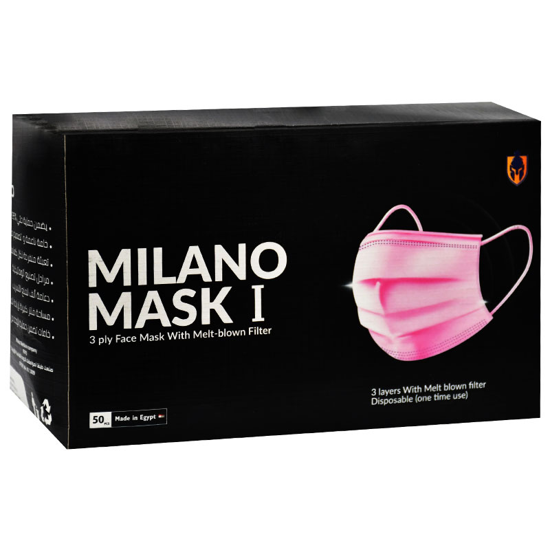 Face Mask Pink 50 Pieces