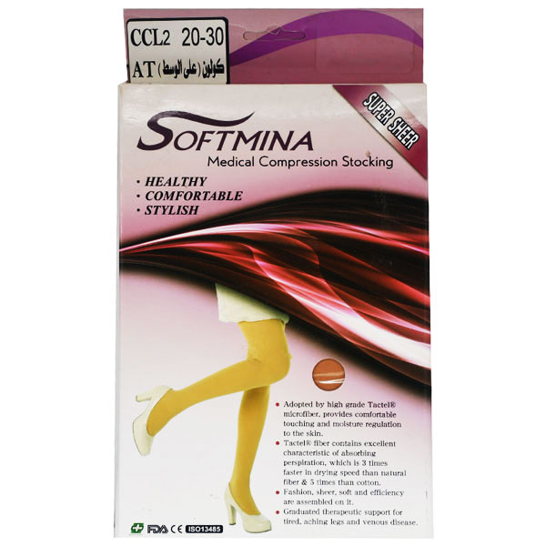 Softmina 5001 Pantyhose Ccl2 AT ( Large ) Beige