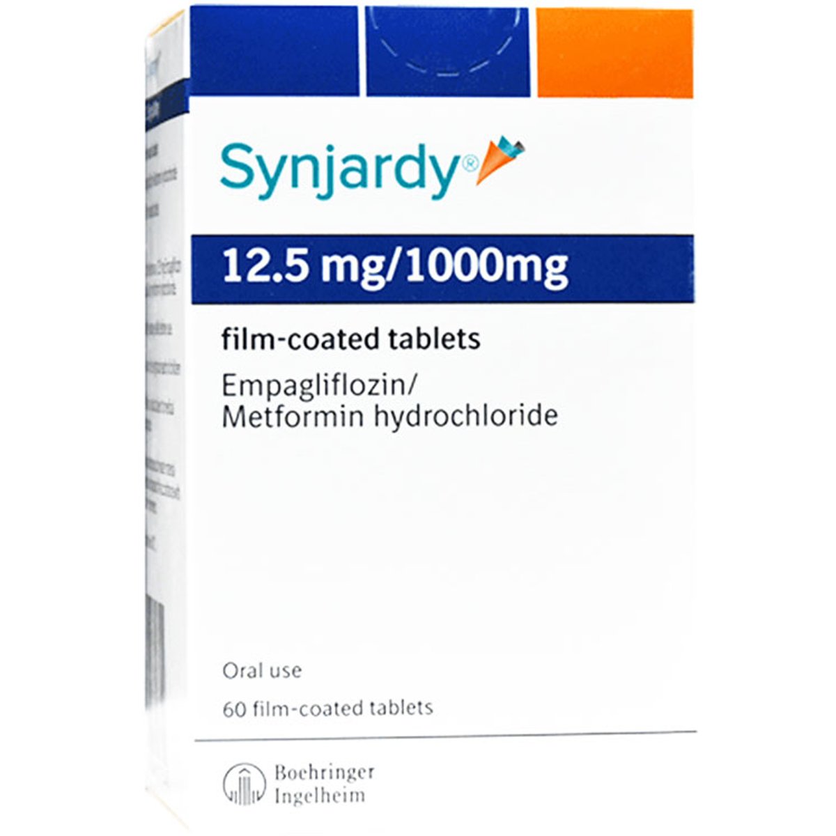 Synjardy 12.5Mg/1000mg 60 Film Coated Tablets