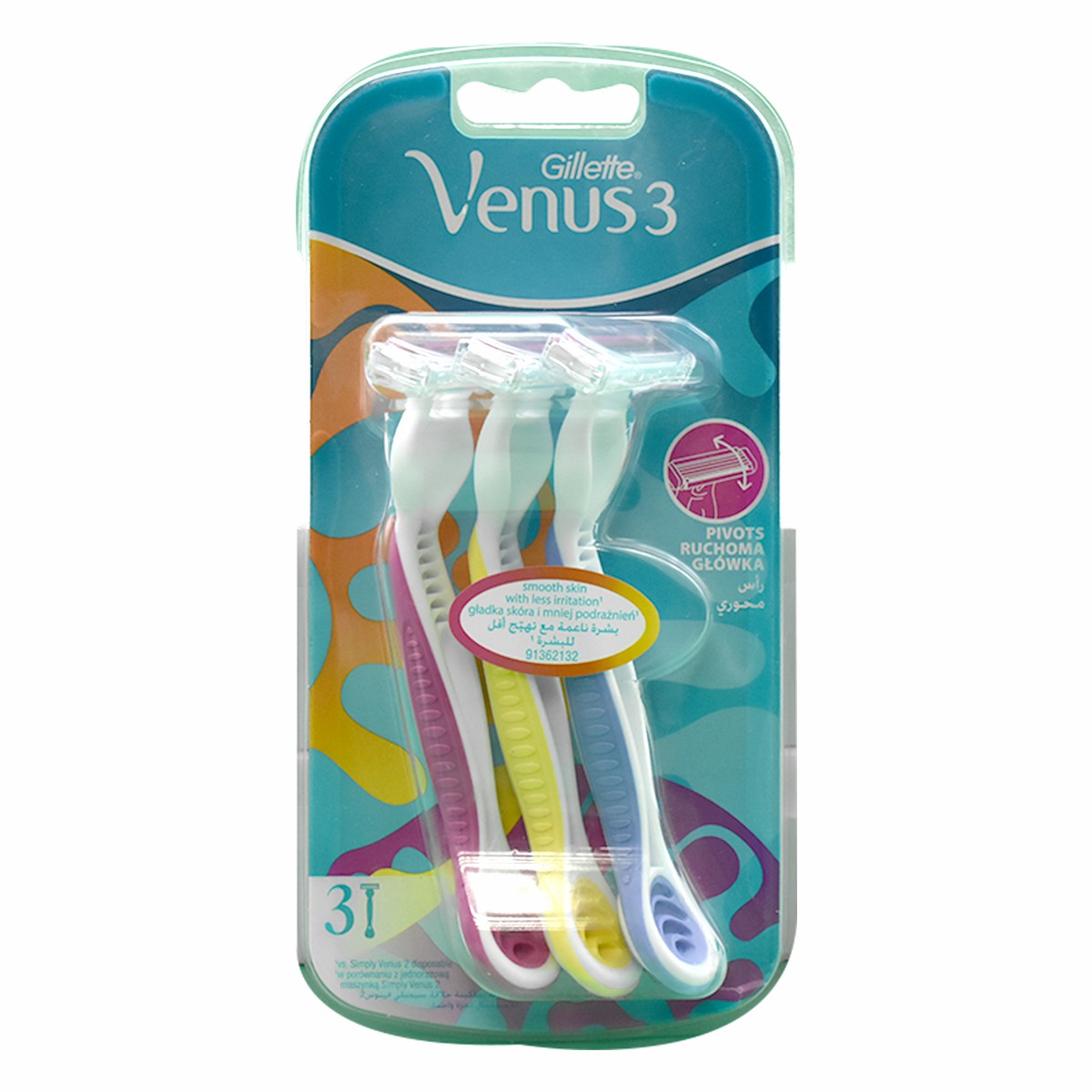Gillette Simply Venus 3 Plus for Women 3 Razors