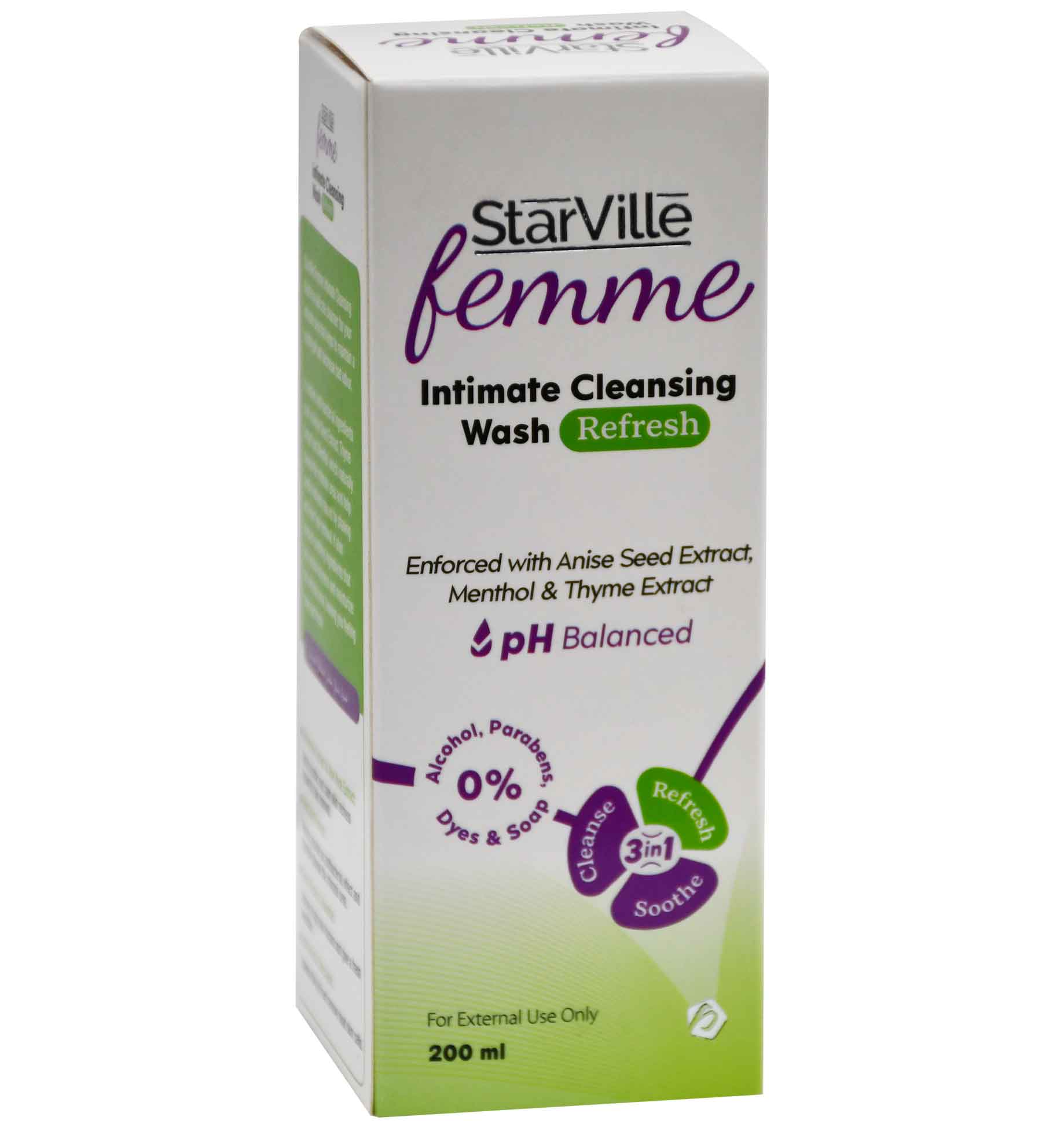 Starville Femme Intimate Cleansing Wash Refresh 200ml