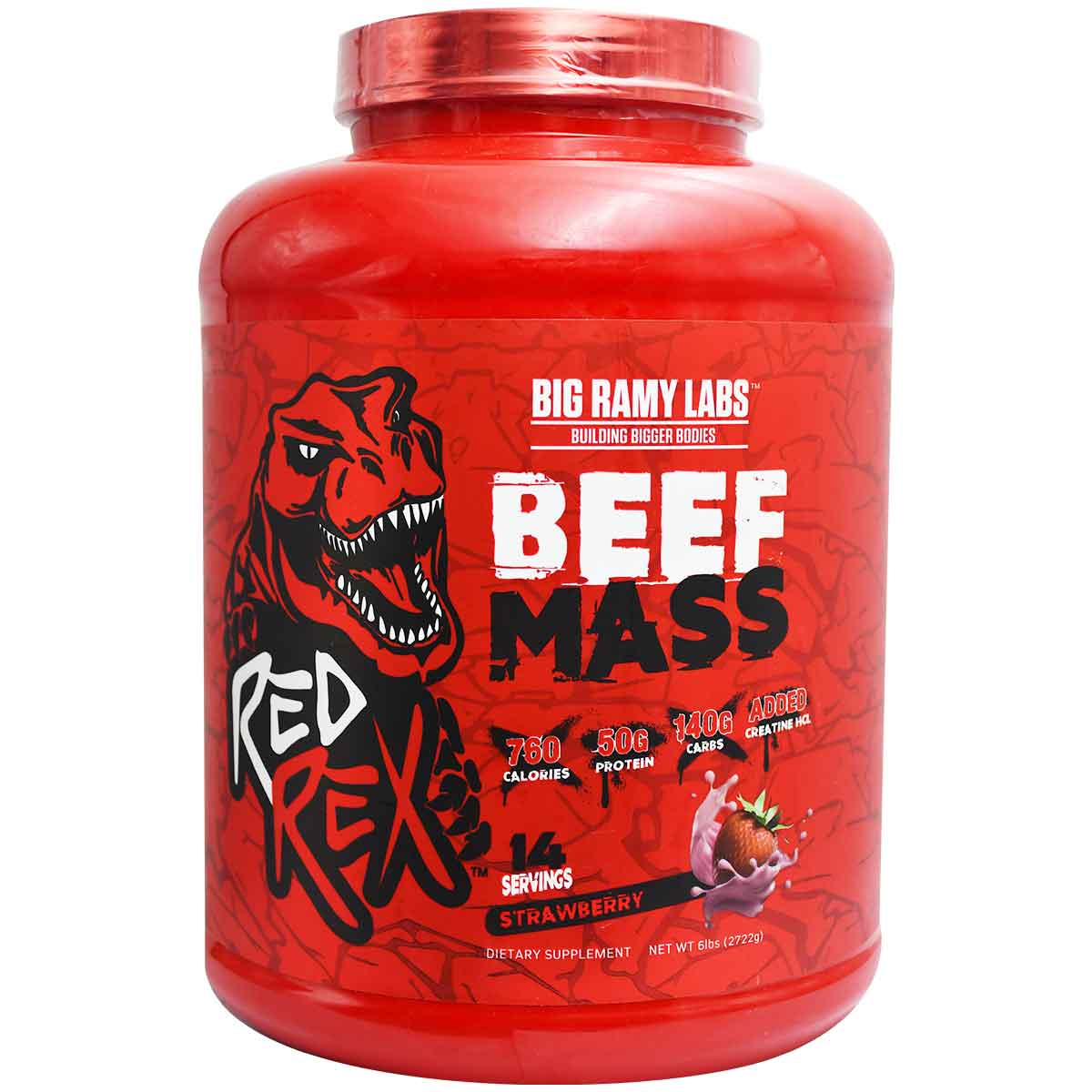 Red Rex Beef Mass Strawberry 2722gm