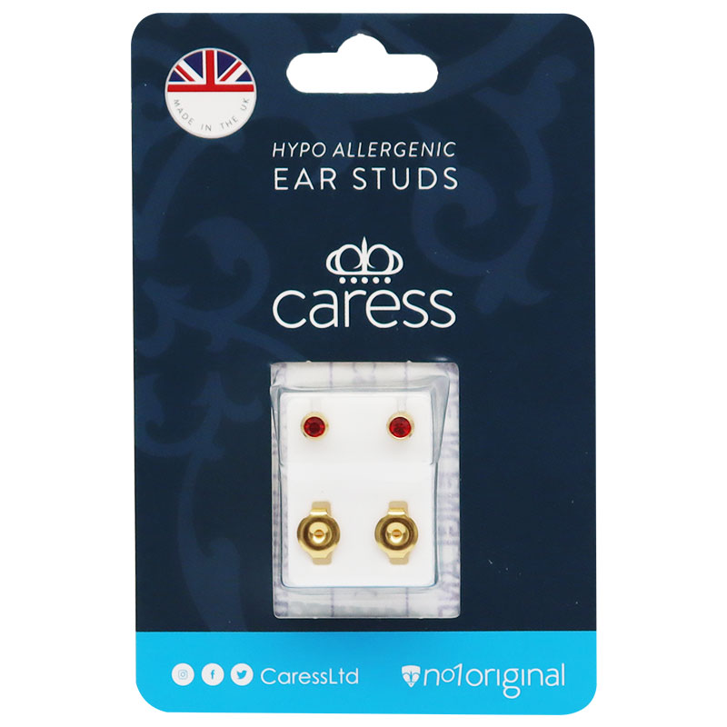 Caress Ear Studs Ruby/16