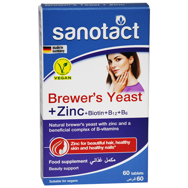 Sanotact Brewers Yeast And Zinc 60/Tablets