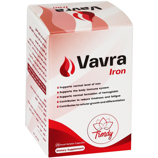 Vavra Iron 20 Hard Gelatin Capsules
