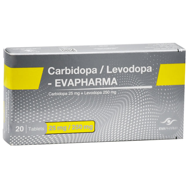 Carbidopa / Levodopa-Eva Pharma 25mg/250mg 20 Tablet