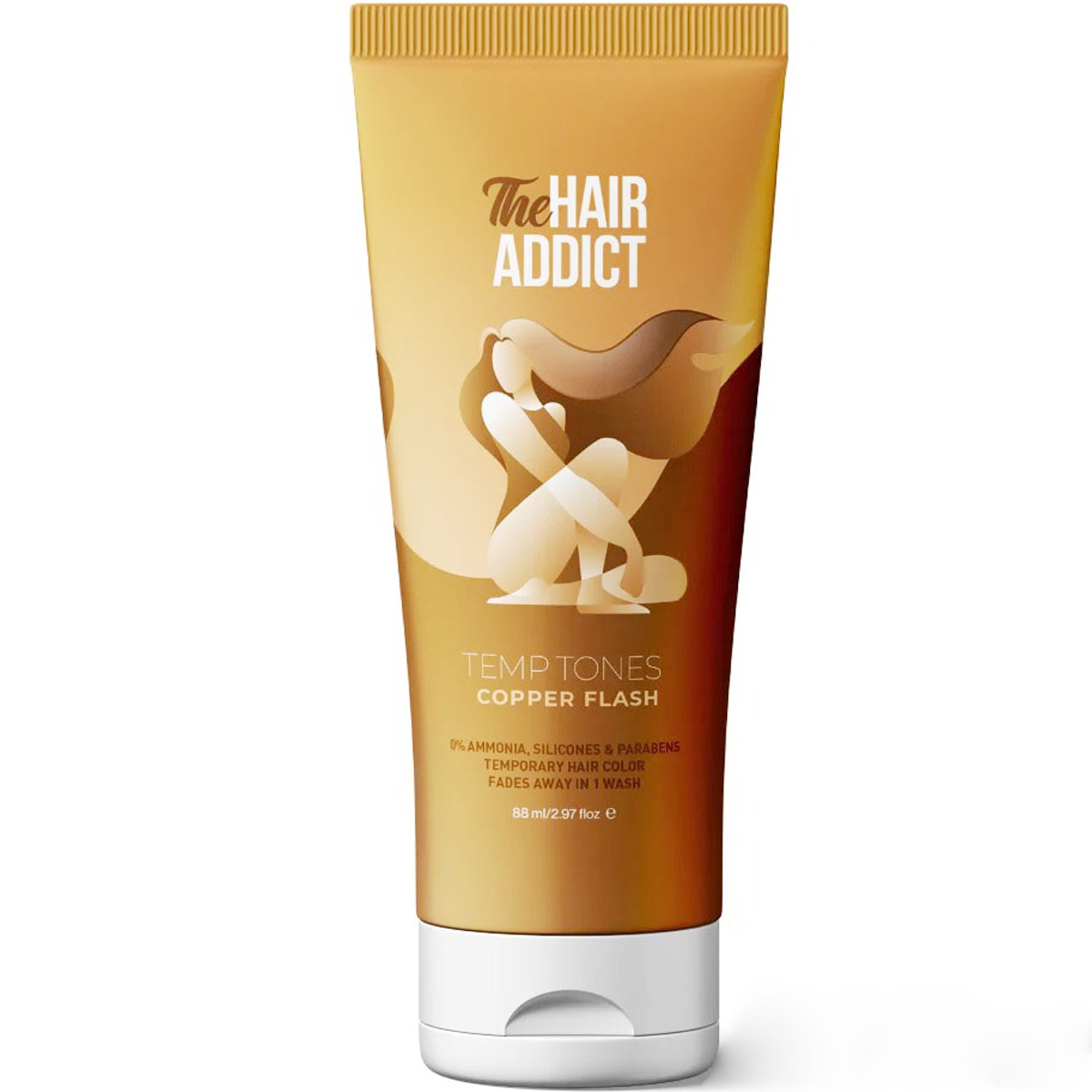 The Hair Addict Temporary Hair Color Copper Flash 88ml