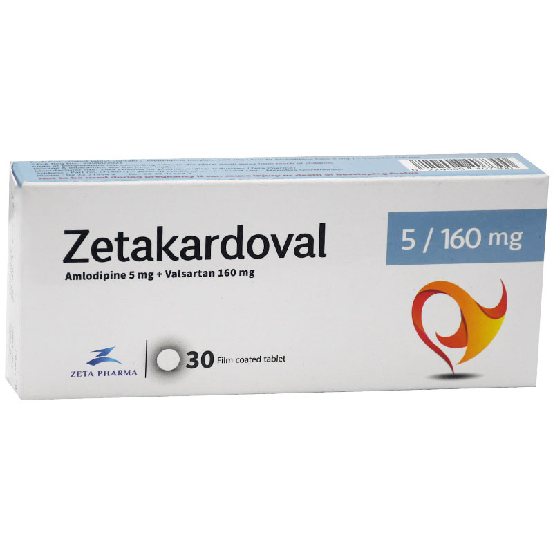 Zetakardoval 5/160mg 30 Film Coated Tablet
