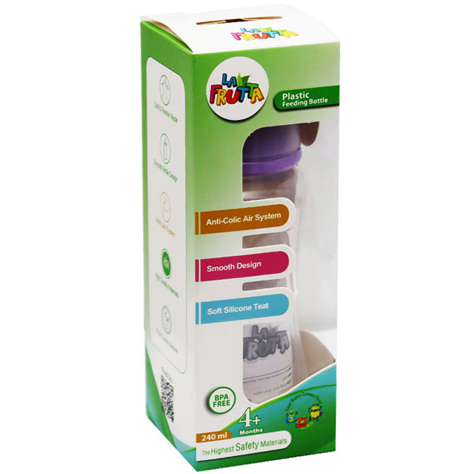 La Frutta Plastic Feeding Bottle From (4+ Months) 240 ml/22055