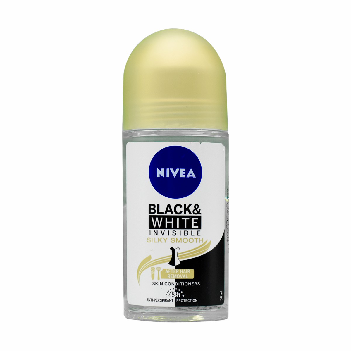 Nivea Black & White Invisible Silky Smooth Deodorant Roll On for Women 50ml