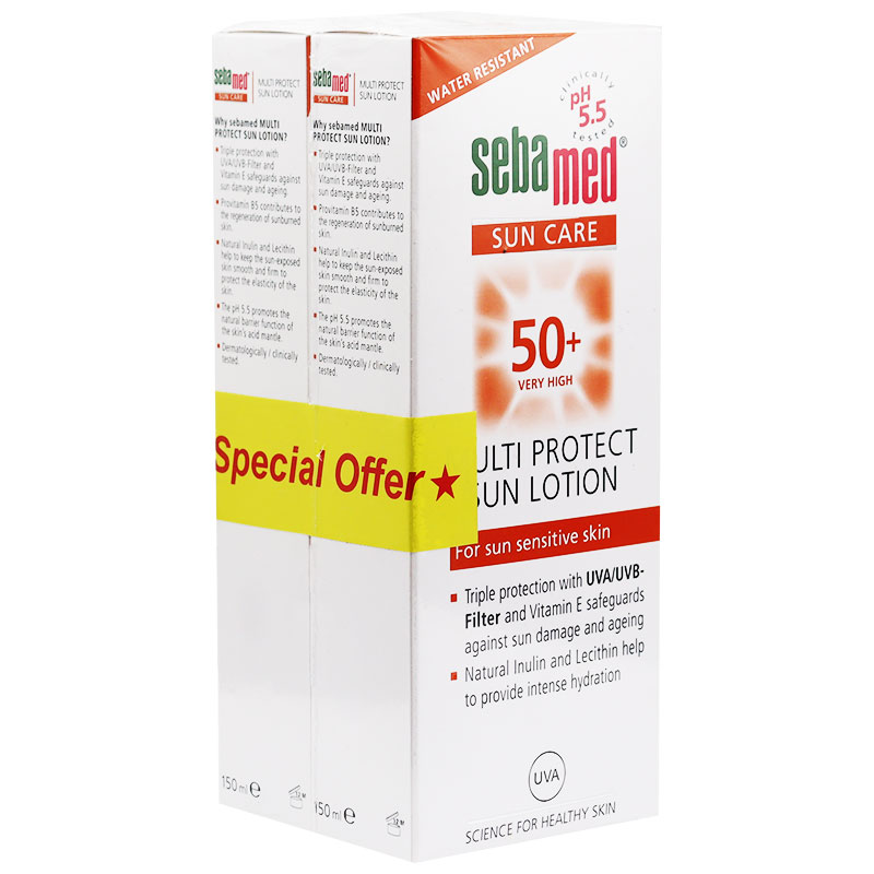 Sebamed Multi Protect Sun Lotion (SPF 50+) 150ml 1+50% (Offer Pack)