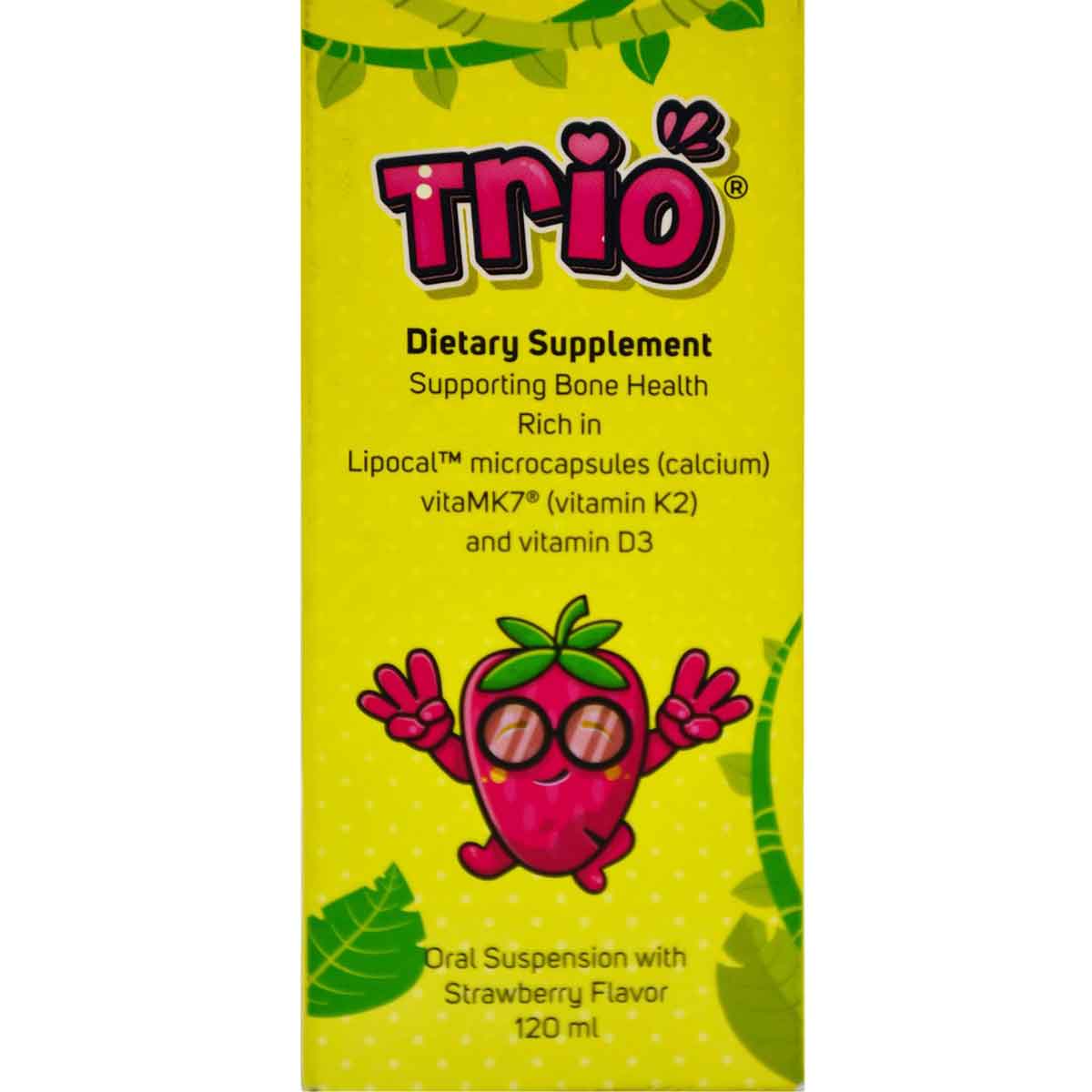 Trio Strawberry Flavor Suspension 120ml