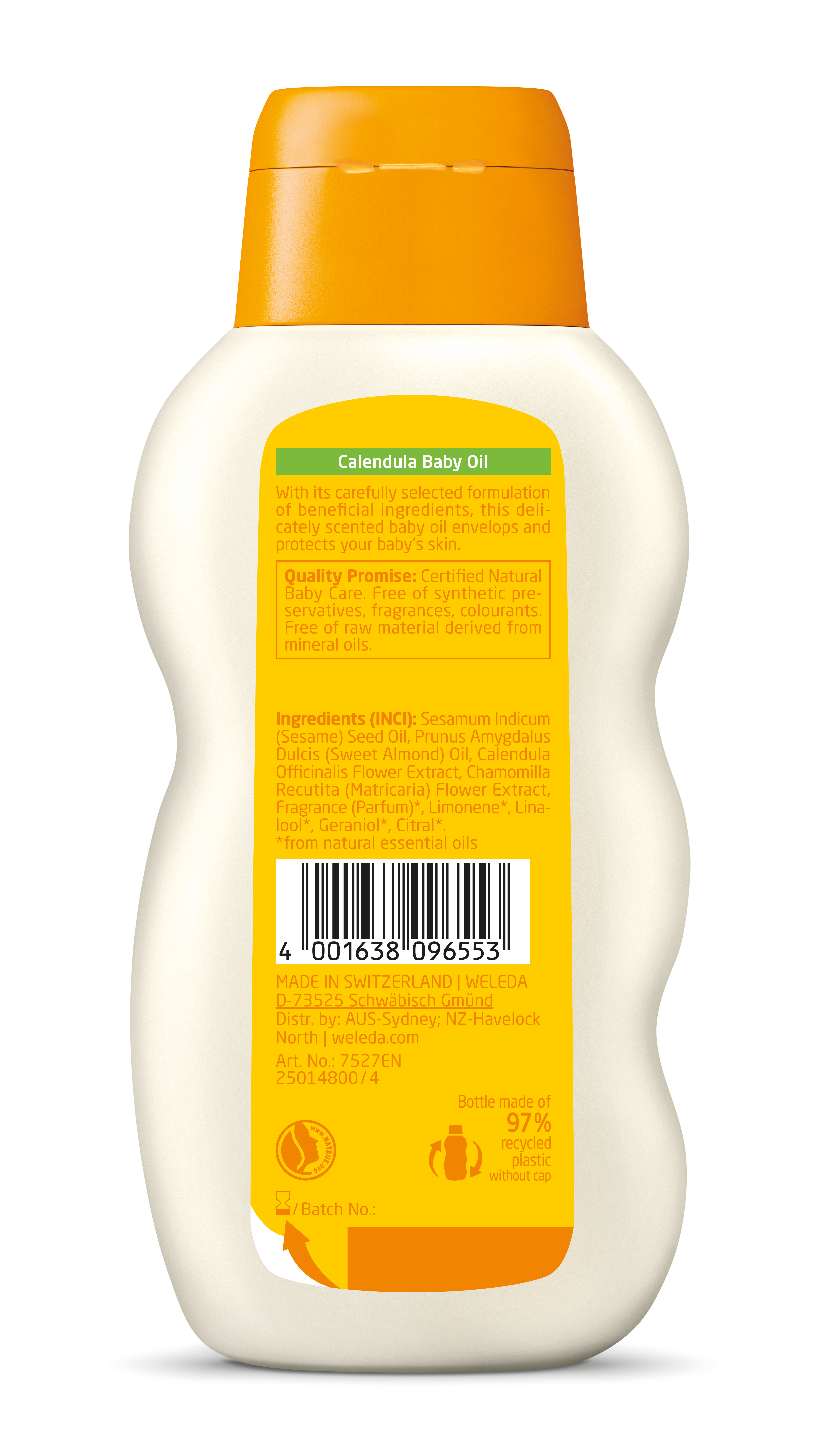 Weleda Baby Calendula Baby Oil 200ml
