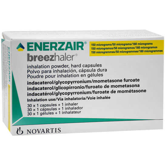 Enerzair Breezhaler 150&micro;/50&micro;/160&micro; 30 Capsule + 1 Inhaler