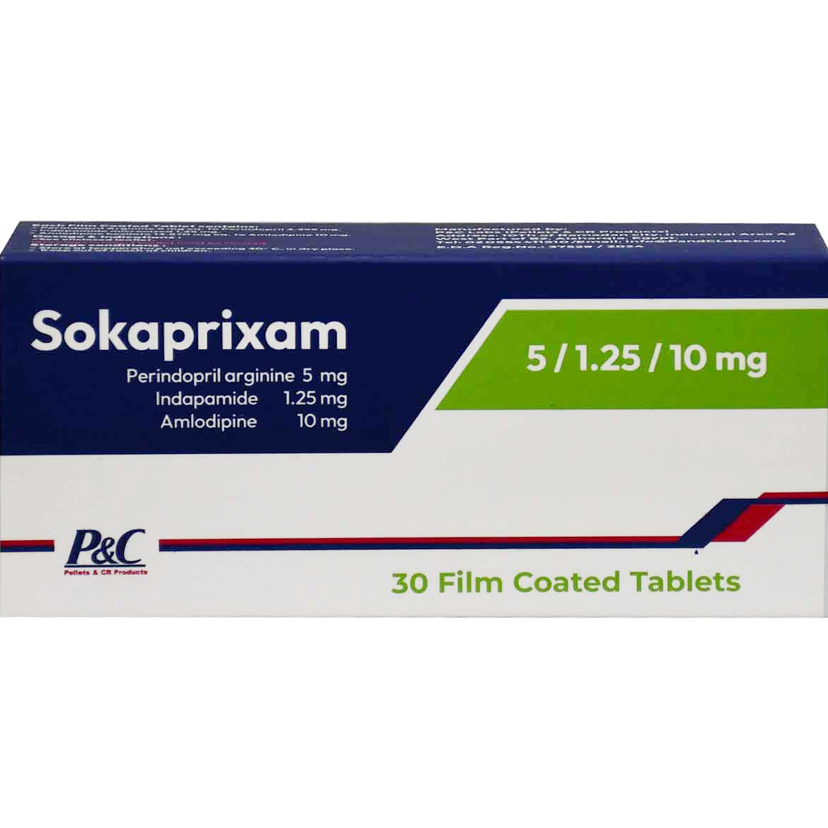 Sokaprixam 5 mg/1.25 mg/10 mg 30 Film Coated Tablets