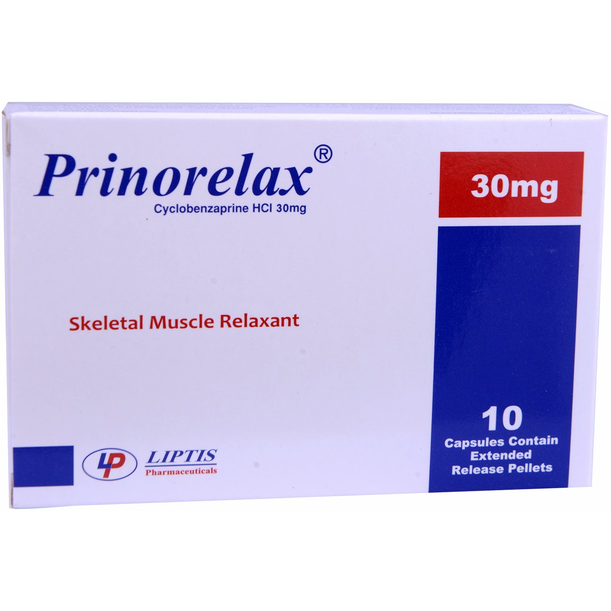 Prinorelax 30mg Extended Release 10 Capsules