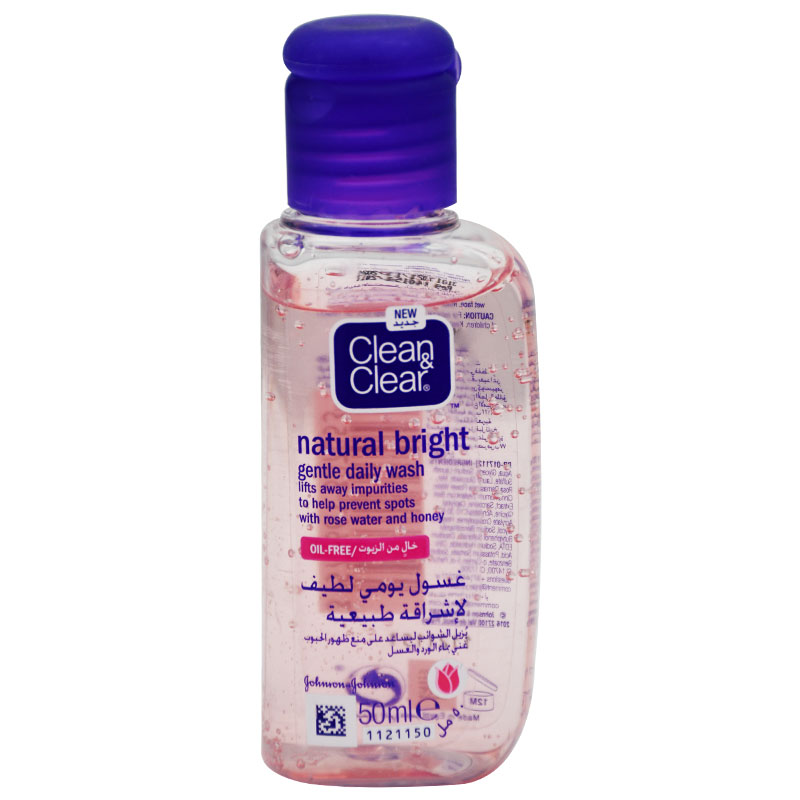 Clean & Clear Natural Bright Gentle Daily Wash 50ml