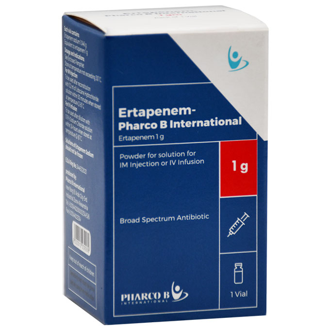 Ertapenem Pharco B International 1gm IM/IV Infusion 1 Vial